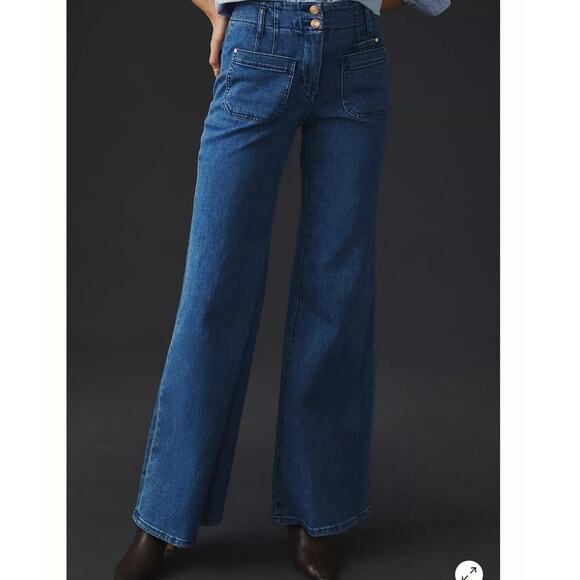 Anthroplogie The Junie High-Rise Flare Jeans by Maeve size 32 - Picture 5 of 16